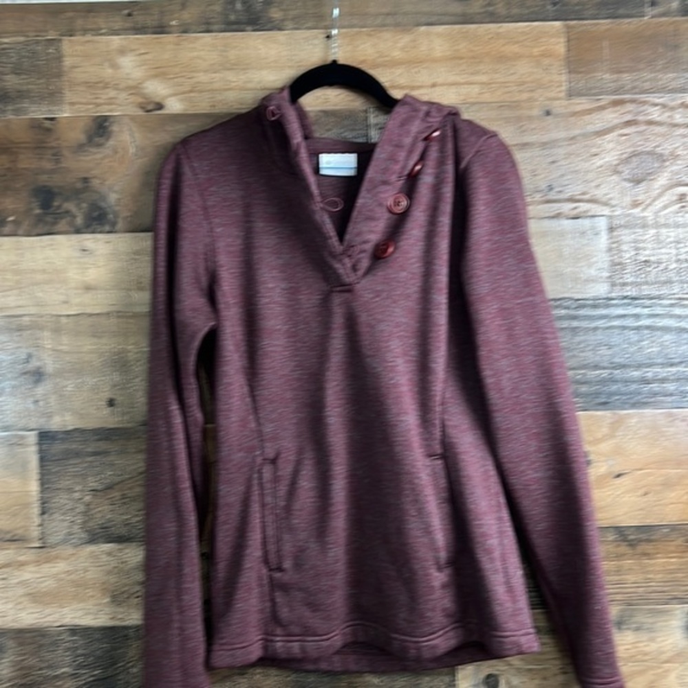 Columbia Darling Days Pullover Hoodie Brown Blue Women's Size Small